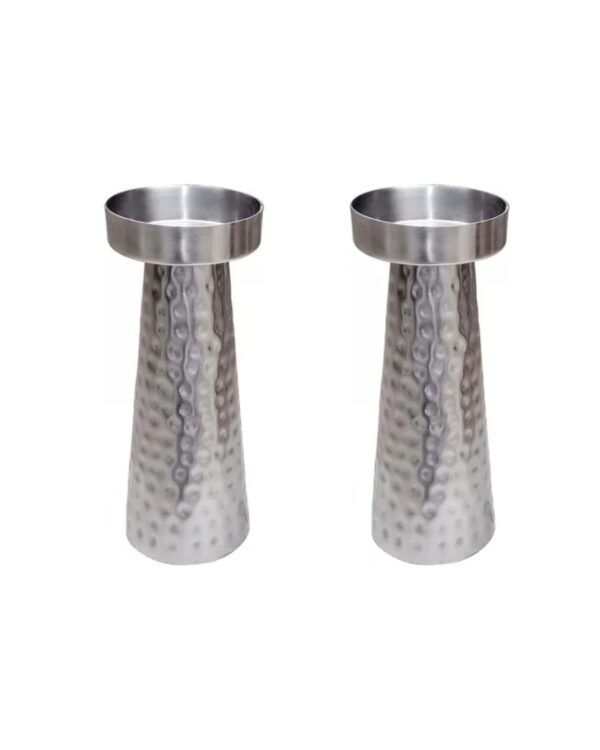 Candelabro Plateado Set X 2