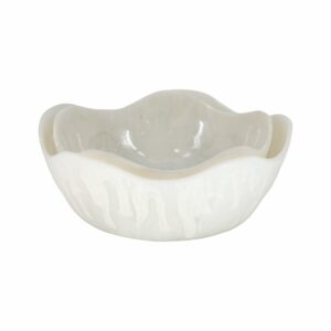 Cuenco Beige Ondulado L