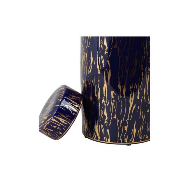 Urna Ceramica Azul Dorado - Imagen 2