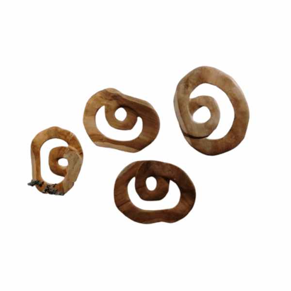 Aplique Madera Espiral