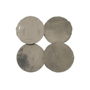 Apliques Plateados Set X4