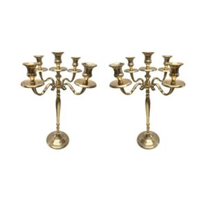 Candelabro Dorado  Set x 2